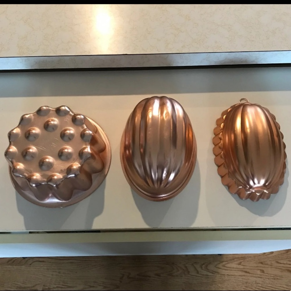 Vintage Bake Copper Cake Jello Mold Pan